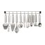 LOT USTENSILES  Support inox + 10 ustensiles métal