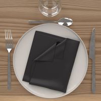 SERVIETTE DE TABLE  Lot de 3 serviettes de table "ALIX" noires