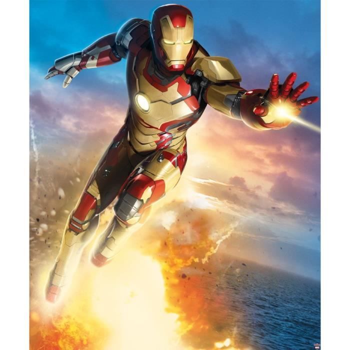 Papier Peint Poster Xxl Scene Geante Iron Man Achat Vente Tableau Toile Cdiscount