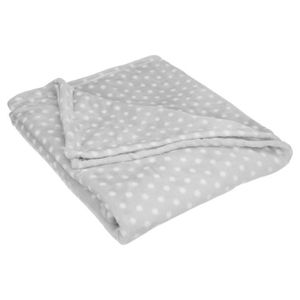 FINLANDEK Couverture ? pois LYYLI 180x220cm ZINC
