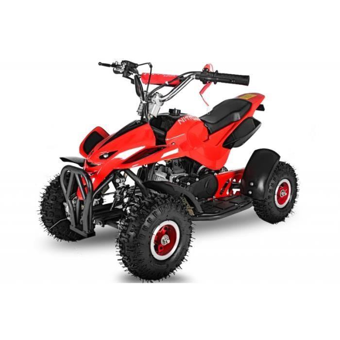 Mini Quad 49 Cc Essence Enfant I-Explorer Bleu – Moteur 2 Temps 3,9 Ch – Démarrage Facile – 40 Km/h – Limiteur Vitesse – 4-10 Ans