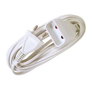 VOLTMAN Rallonge électrique - 6A - 5m - Blanc