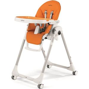 PEG PEREGO Chaise Haute Zéro3 - Coloris Orange Uni