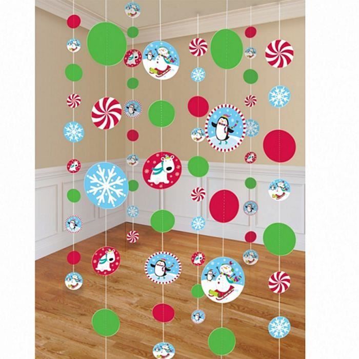 décoration de noel à suspendre pingouins