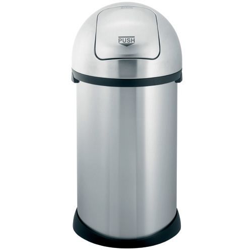 Poubelle Brabantia Push Bin 50 L, acier mat Achat / Vente poubelle