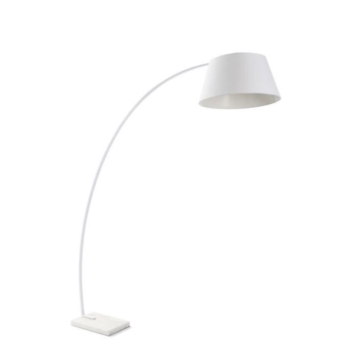 lampadaire design blanc baya