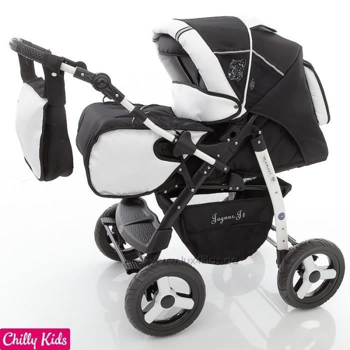 ازبار+كبيرة JAGUAR J1 2 EN 1 POUSSETTE COMBINÉE 01 SEL & POIVRE - Achat / Vente ...