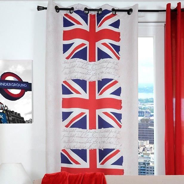 Rideau panneau voile 135x260 oeillets London dr? Achat / Vente