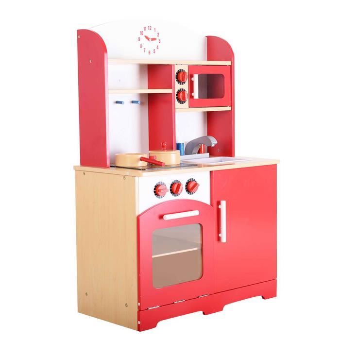 Cuisine enfant bois achat / vente cuisine enfant bois pas cher ... Table Rouge Créatif cuisine de