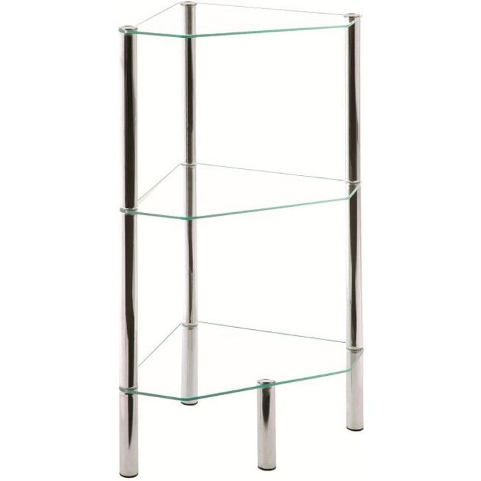 etagere d'angle verre