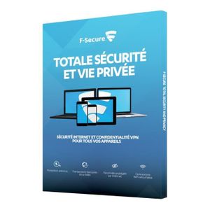 F Secure Pack Total (Freedome + Safe) - 3 appareils / 1 an - Sécurité Internet et Confidentialité