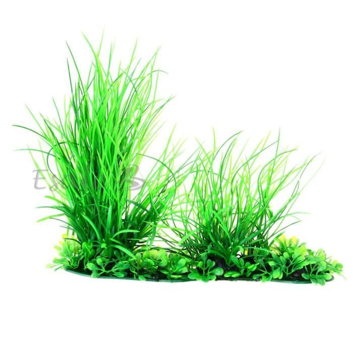 Plante Artificielle Herbe Aquatique Plastique Vert Décoration