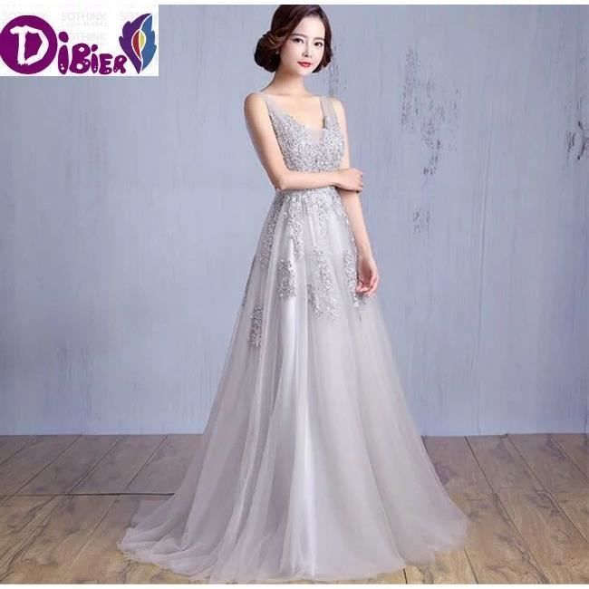 Robe robe de soirée de haute qualité Femmes col V profond manches longues mariage Sexy Backless robe de demoiselle dhonneur;robe longue femme;robe sexy
