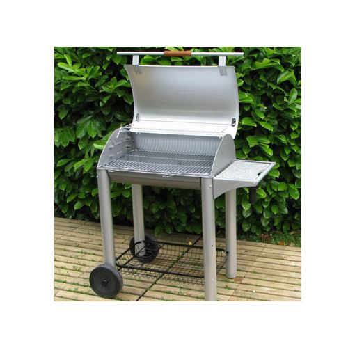 barbecue charbon inox avec couvercle