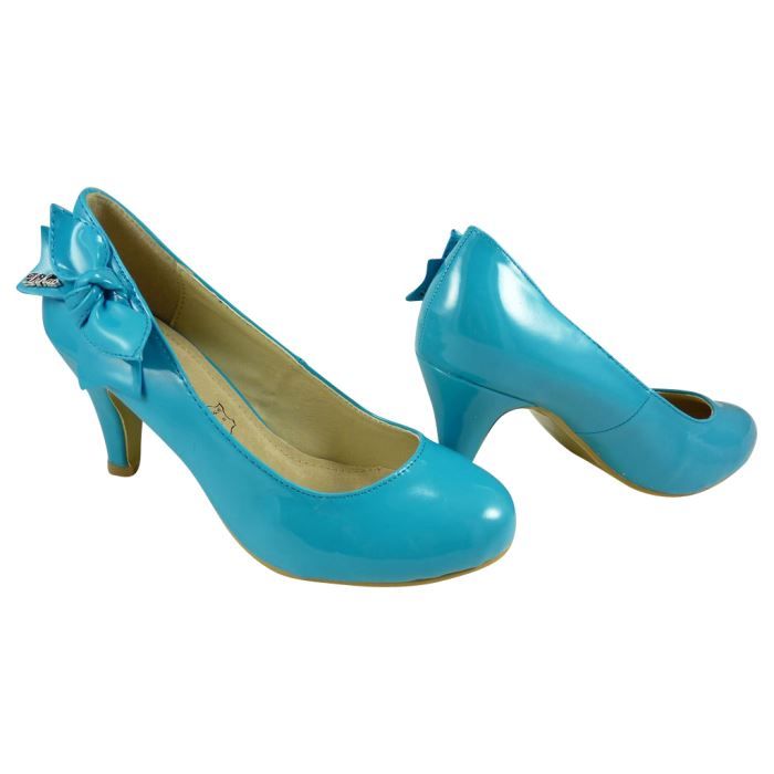 escarpin turquoise