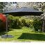 PARASOL - OMBRAGE  Parasol déporté rotatif 360° carré 3x3m noir