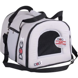 Sac de voyage avec anse de transport - Gris et noir - Pour chien