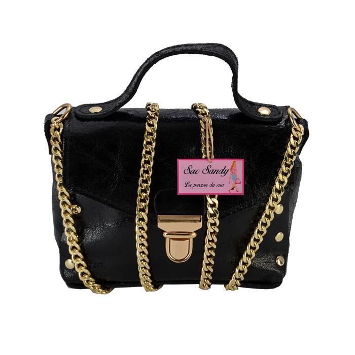 sac à main cuir véritable noir femme mode ville Achat / Vente sac à main cuir véritable n