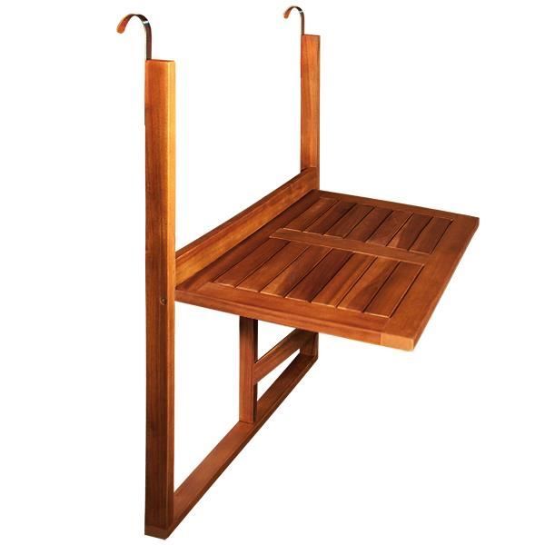La table pratique balcon de bois d'Acacia est l'espace absolu de