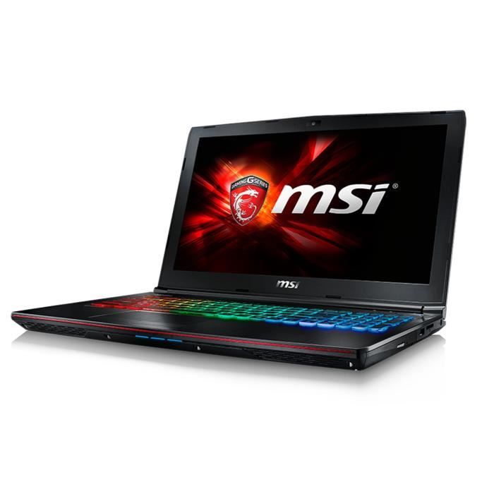 MSI PC Portable Gamer GE62 6QD1477XFR 15,6" Full HD 8Go RAM Sans OS Intel Core i5