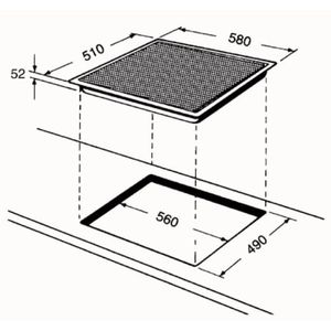 ACM802NE  Table de cuisson à induction 5