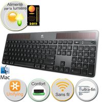 CLAVIER - PAVE NUMERIQUE Logitech Solar Keyboard K750 Black for Mac
