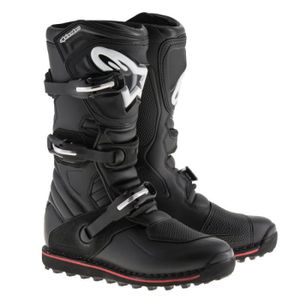 CHAUSSURE , BOTTE Bottes Moto Trial Alpinestars Tech 10 T Noir Rouge