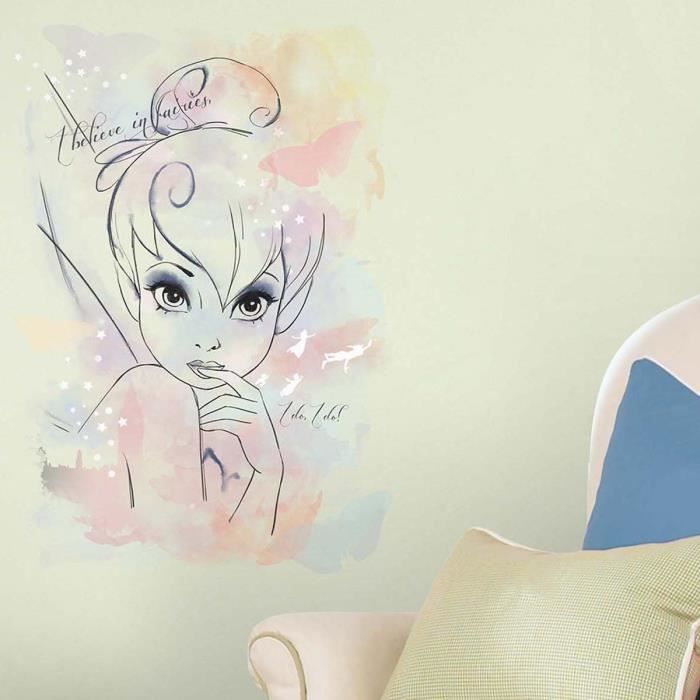 Stickers géant I believe in fairies Fée Clochet... Achat / Vente