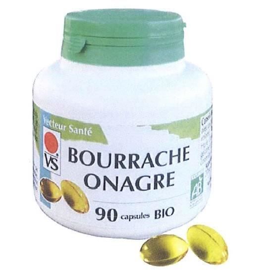 Huile d'Onagre et Bourrache 500mg - 90 capsules - Achat / Vente