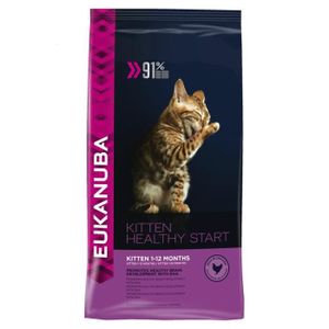 EUKANUBA Croquettes au poulet et foie - Toutes races - 4kg - Pour chaton