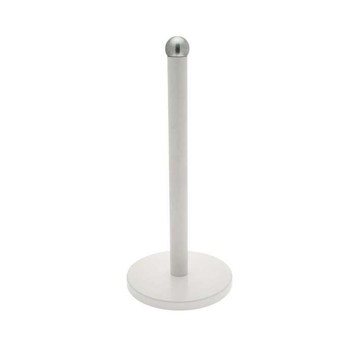 Porte-Rouleau Essuie-Tout Stardis - Design Acier Inoxydable Mat - Stable Avec Picots Silicone - H 30 Cm Ø 15 Cm