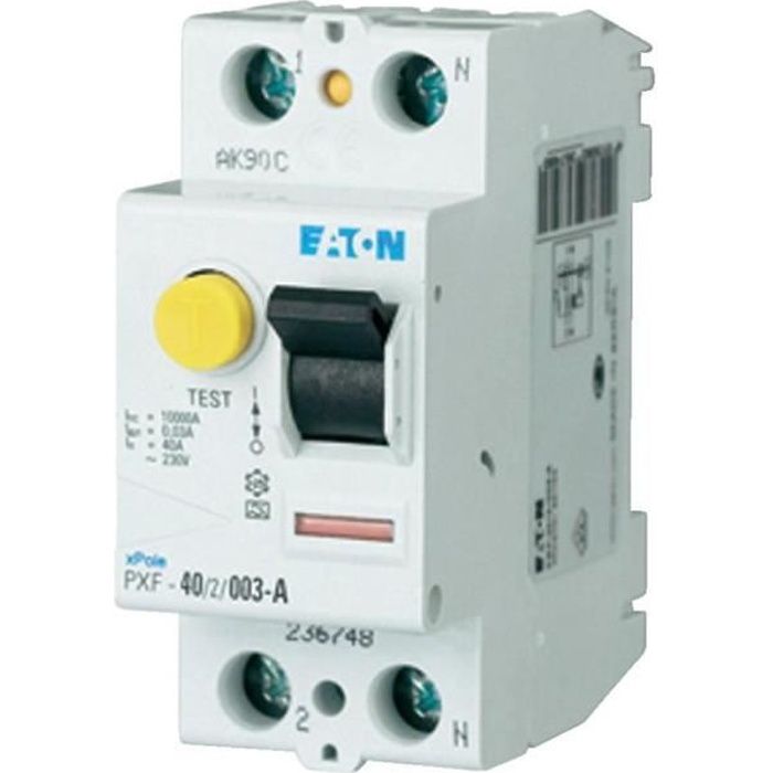 Protection électrique Maison Court-circuit 30ma : Disjoncteur FI RCD 2 Pôles 40 A Disjoncteur Différentiel Disjoncteur Protection Surcharge