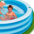 PISCINE DE JEUX - PISCINE GONFLABLE - PATAUGEOIRE Piscine Ronde Swim Center 203x56 cm