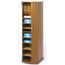 ARMOIRE - MEUBLE CASES  Meuble Classeur à Rideau Latéral 150 cm Chêne