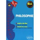 SCOLAIRE / UNIVERSITAIRES BACCHANNALES TOUTES SECTIONS; PHILOSOPHIE ; SUJETS