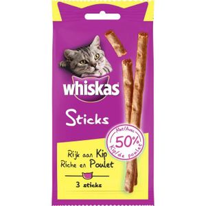 WHISKAS Stick Poulet 3x6g