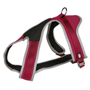 TRIXIE Experience Harnais L: 65?90 cm/20 mm rouge lie de vin pour chien