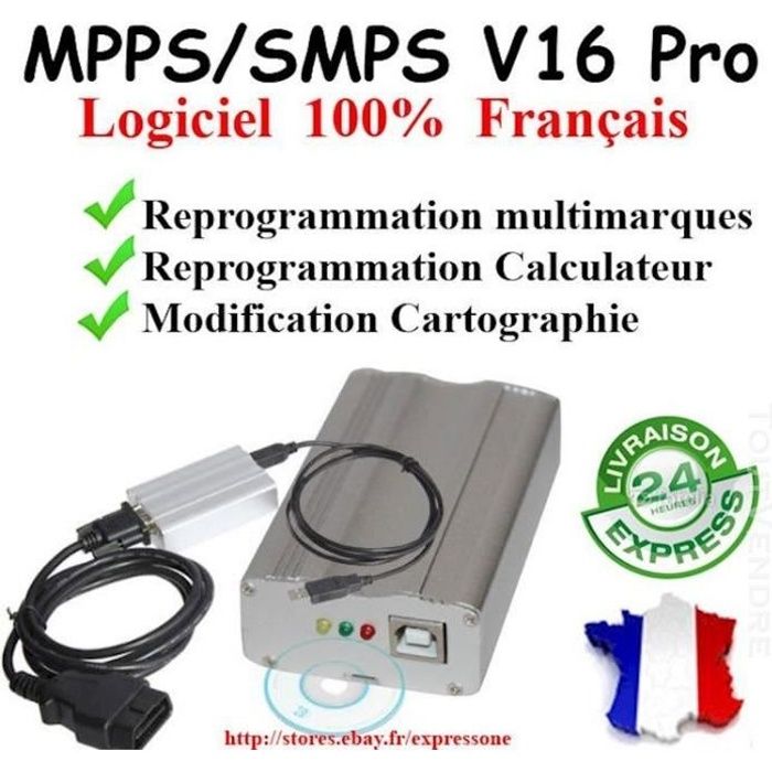 OUTIL REPROGRAMMATION MPPS V3.0 PRO GAIN PUISSANCE IMMO OFF FAP EGR Achat / Vente outil de