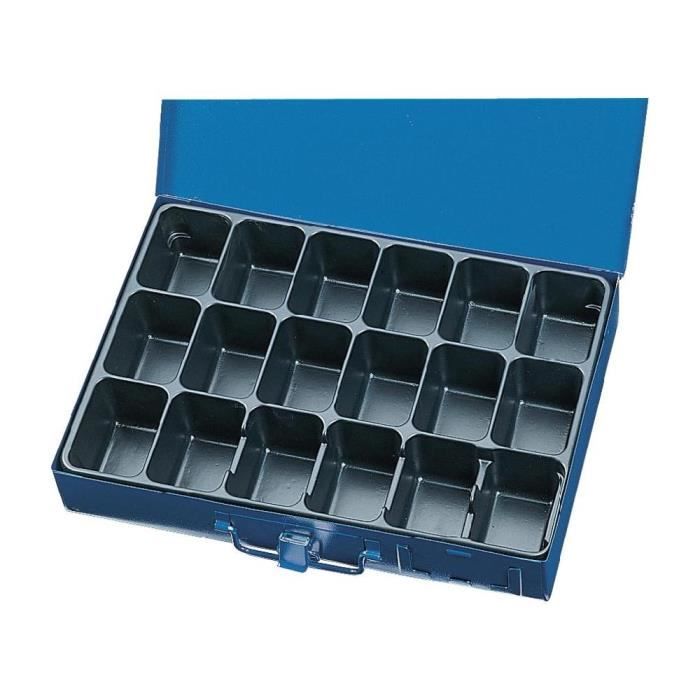 Coffret de rangement en acier bleu 330 x 230 x … - Achat / Vente boite a compartiment Acier ...