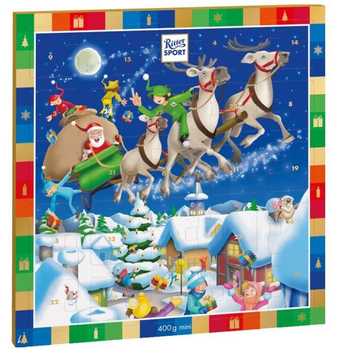Ritter Sport, Calendrier de l'Avent, Noel, 400g - Achat / Vente