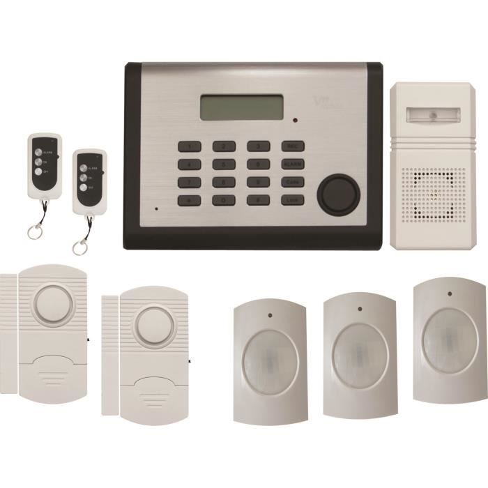 Alarme maison sans fil DNB 2 à 3 pièces mouvement + intrusion + détecteur de