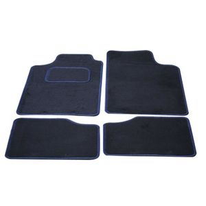 TEXTILE AUTO CONFORT Lot de 4 tapis city - noir / bleu - taille unique