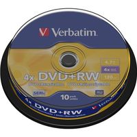 CD - DVD - BLU-RAY VIERGE POUR PC Verbatim DVD+RW 4x