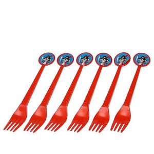 ATOSA 6 Fourchettes 17 cm Rouge