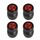 Lot de 4x Bouchons de Valve Pour Roue de Voiture V