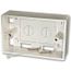INTERRUPTEUR - PRISE - VARIATEUR - BOITIER D'ENCASTREMENT Boîte murale 115x72mm (US & IT)