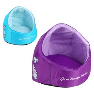 Panier rond igloo ?40 cm - Violet - Pour chat