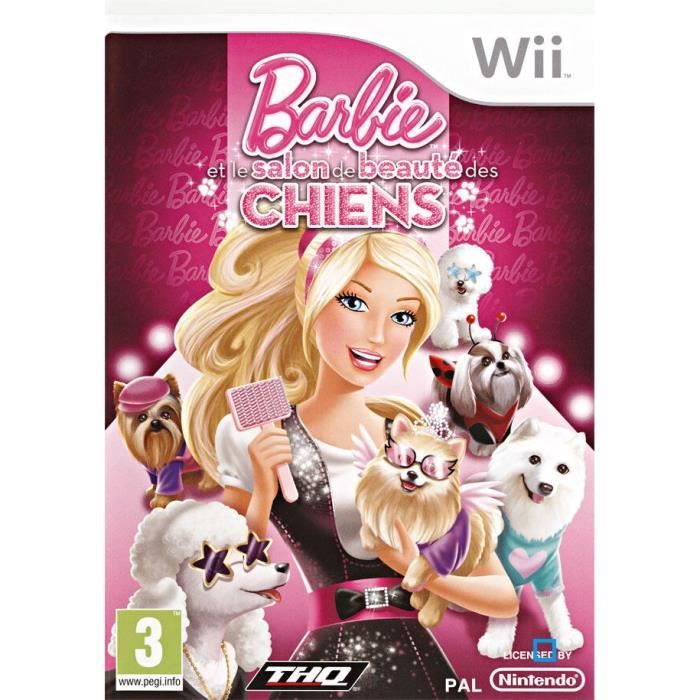 SALON BEAUTE CHIENS / Jeu Wii Achat / Vente jeux wii BARBIE SALON