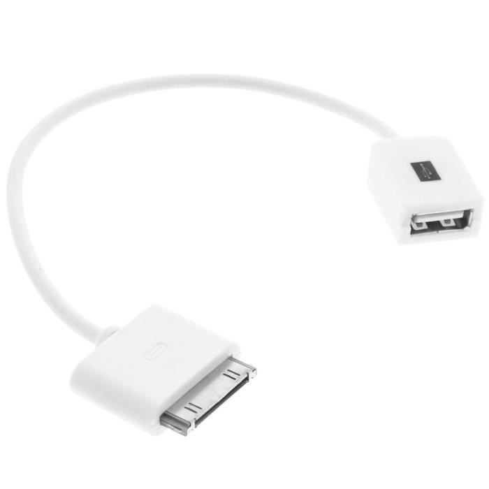 Câble Adaptateur USB Apple Apple iPad Blanc Achat câble téléphone