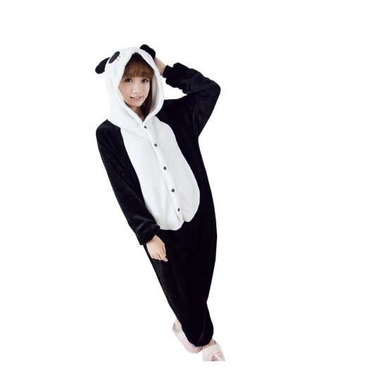 Pyjamas Unisexe Adulte Costume Cosplay Animaux Onesie Panda Noir noir
